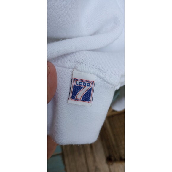VTG White Sox Sweatshirt Mens XLarge White Logo 7 Made in USA - Picture 6 of 7